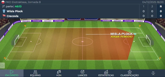 Match tracker da Solverde